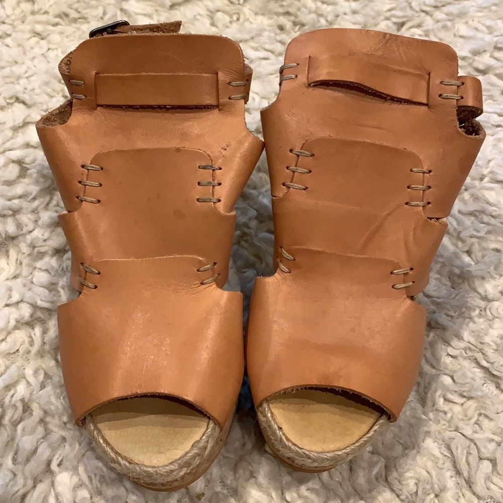 Free People Cork Wedge Heels - Picture 4 of 12